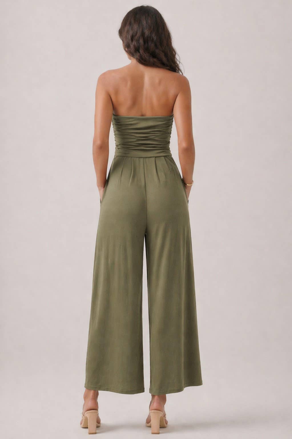 Olive Tube Jumpsuit