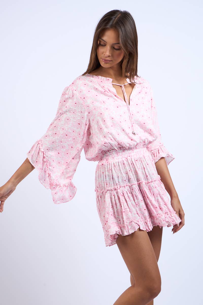 Floral Smocked Mini Dress