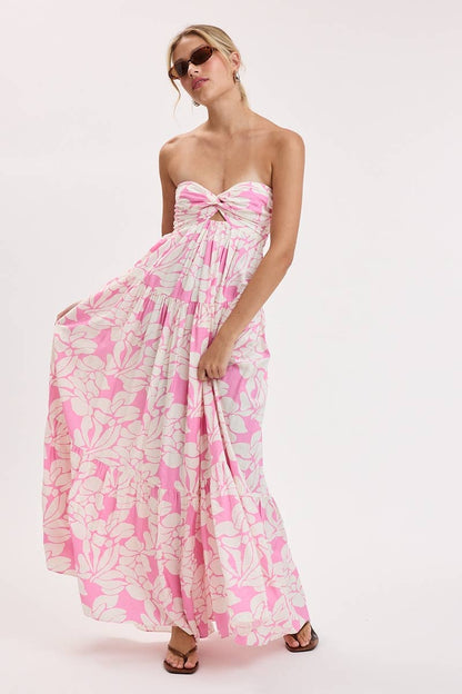 Pink Tropic Maxi Dress