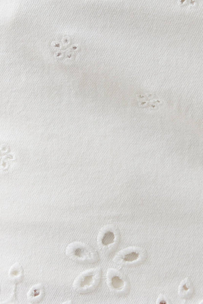 Eyelet Embroidered Skort