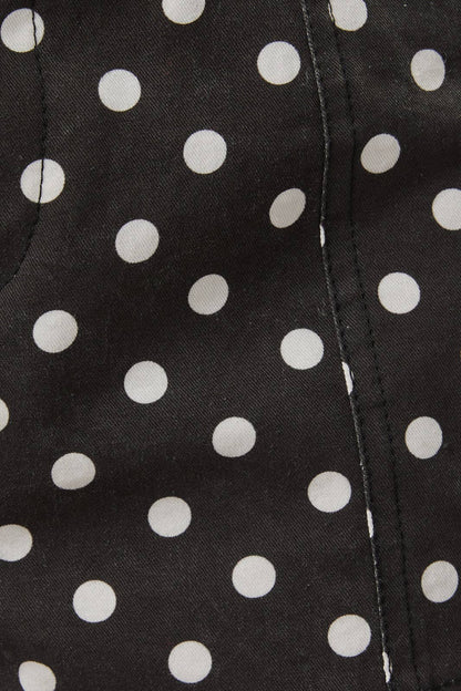 Black Polka Dot Mini Shorts