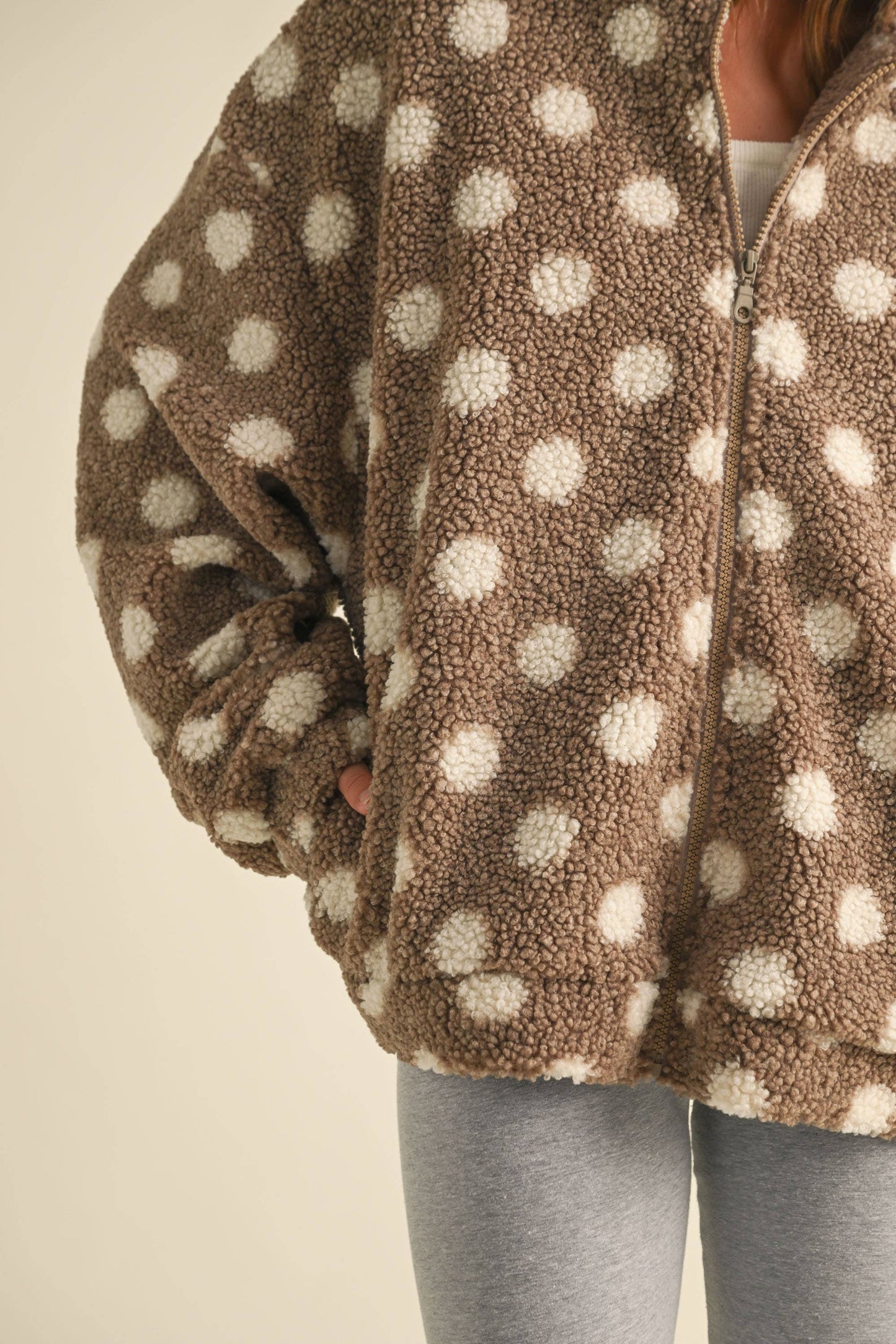 Polka Dot Teddy Sherpa