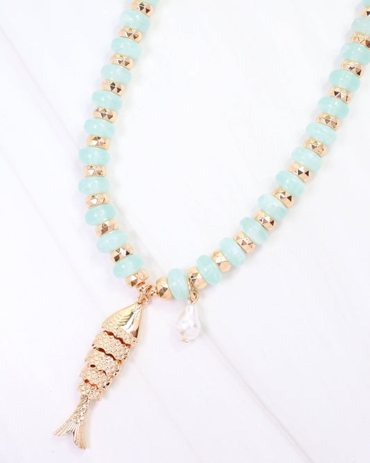 Beaded Fish Necklace