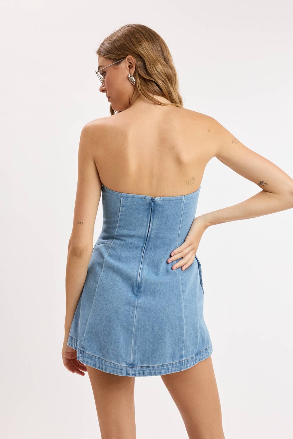 Sweetheart Denim Mini Dress