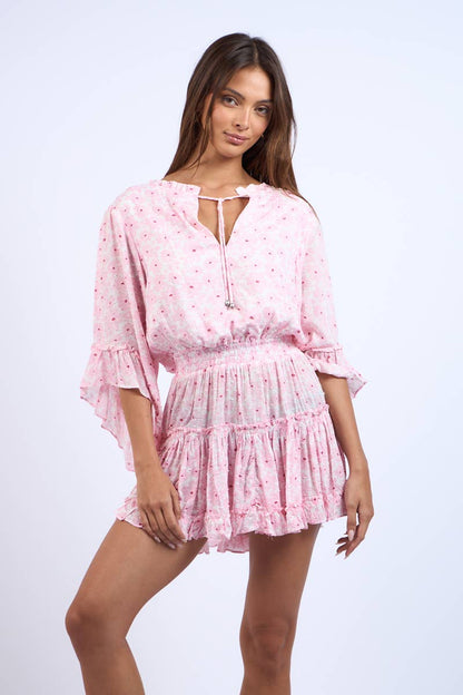 Floral Smocked Mini Dress