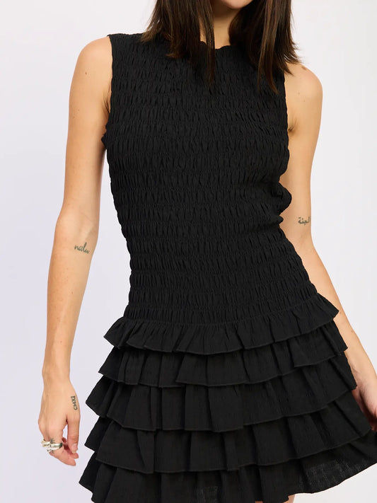 Black Ruffle Dress